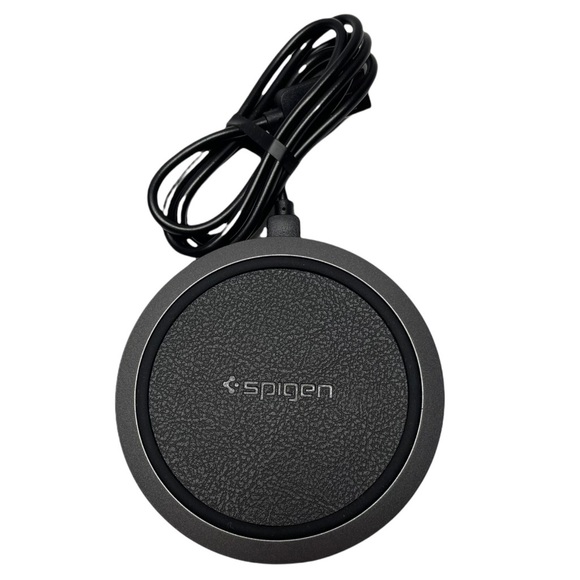 NEW Spigen Essential Leather 10W Charging Pad - Picture 2 of 6